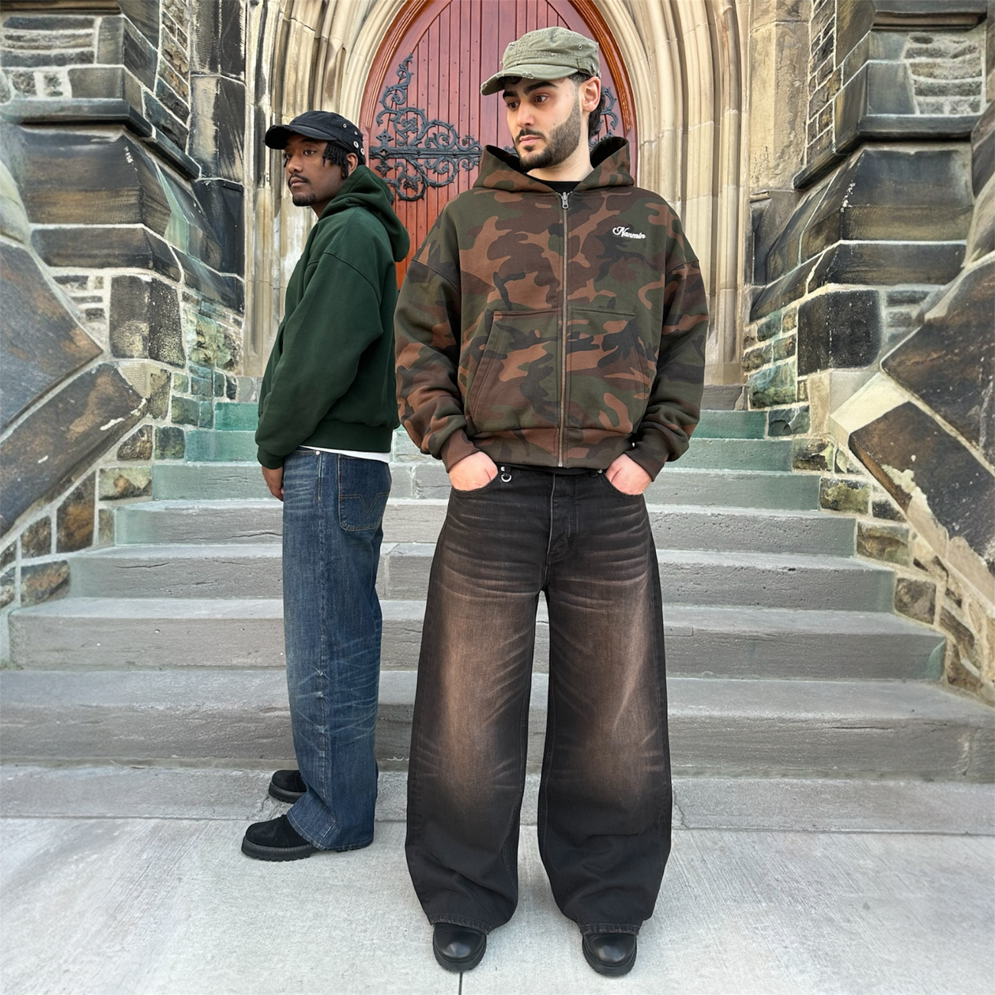 Reversible Zip Up Hoodie - Camo