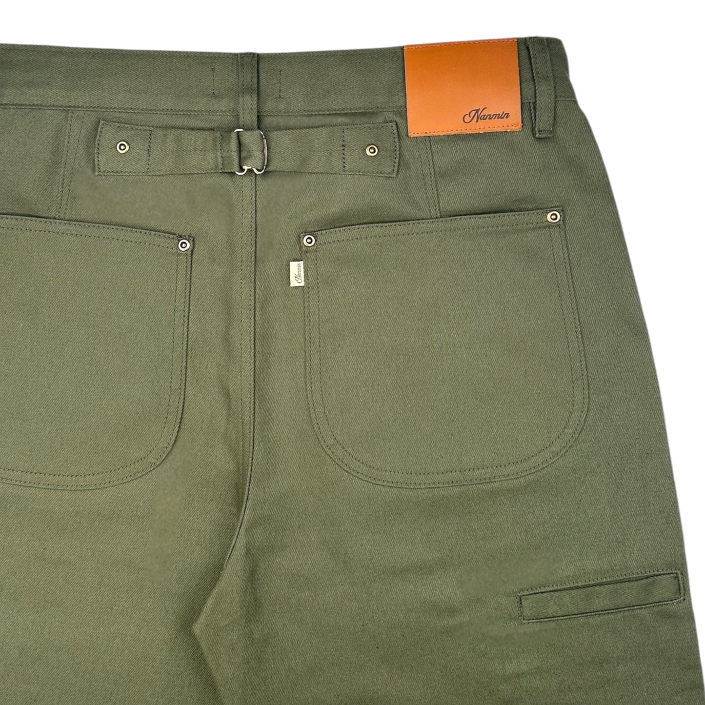 Sergeant Wide Leg Selvedge Denim - Army Green