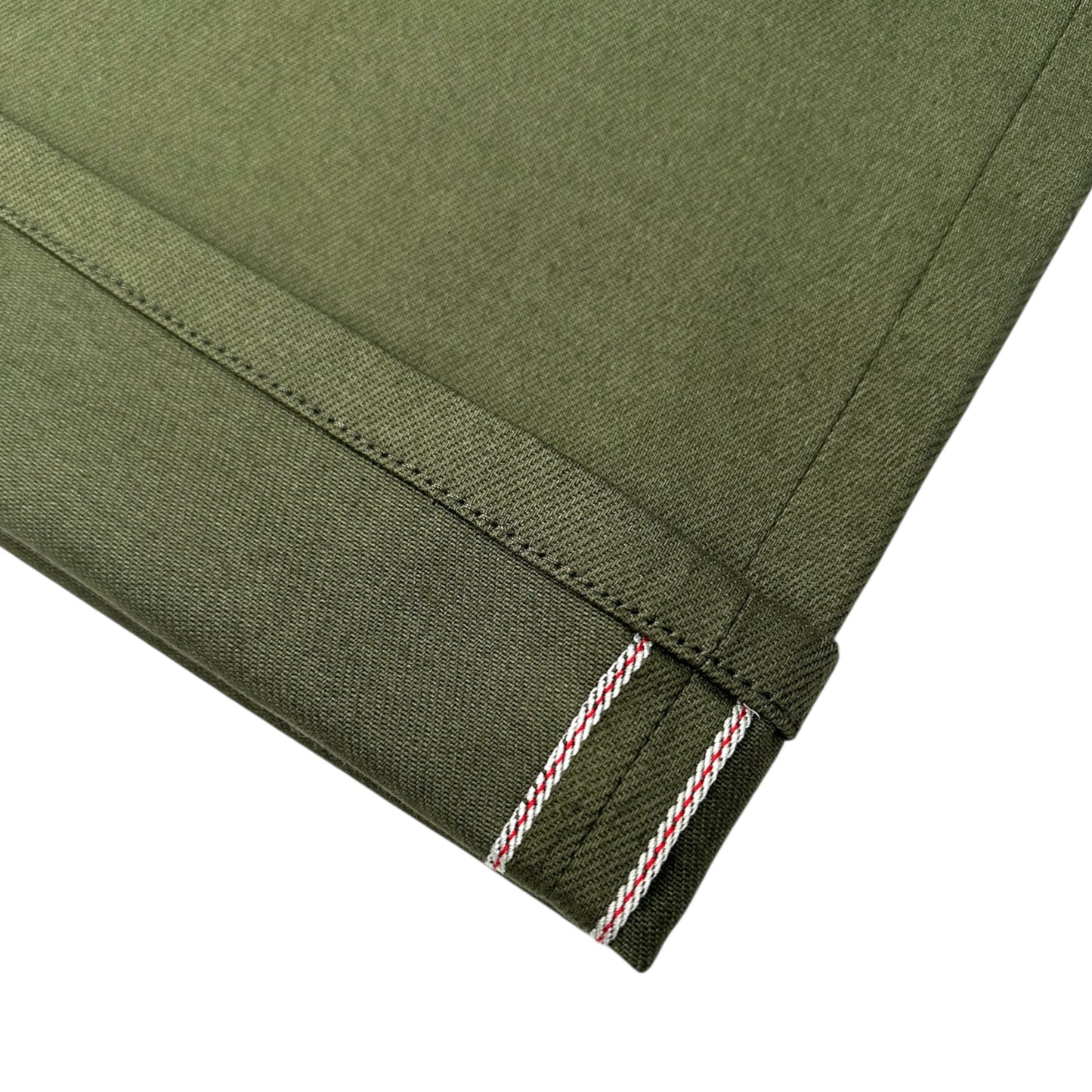 Sergeant Wide Leg Selvedge Denim - Army Green