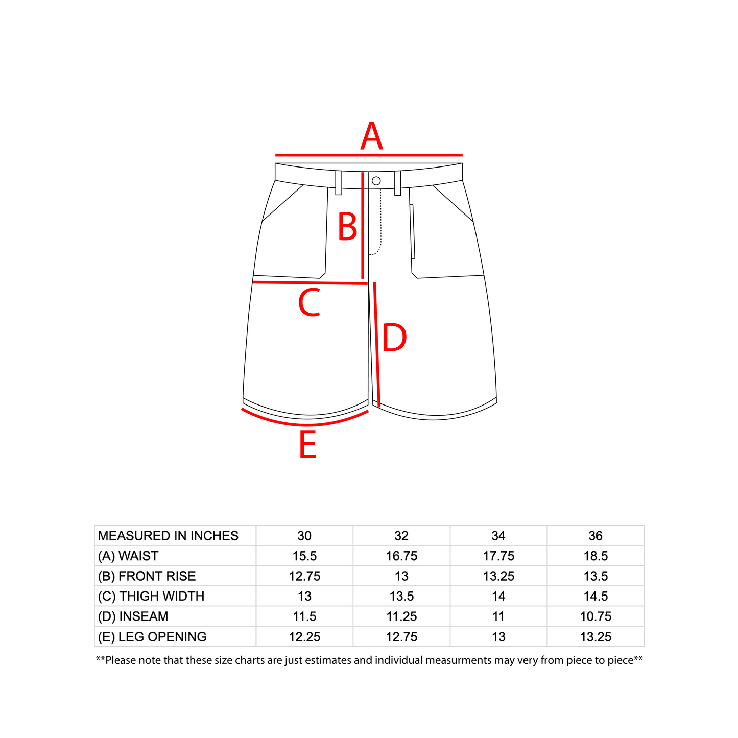 Fatigue Jorts - Black