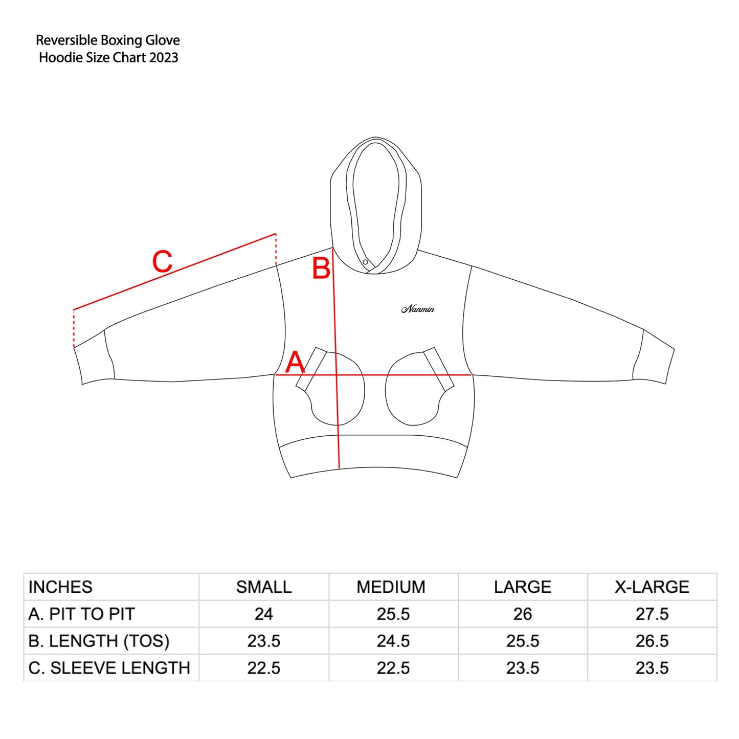 Reversible Boxing Glove Hoodie - Brown