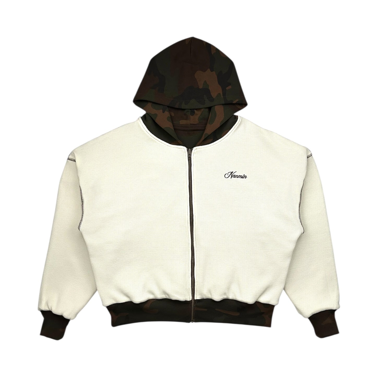Reversible Zip Up Hoodie - Camo