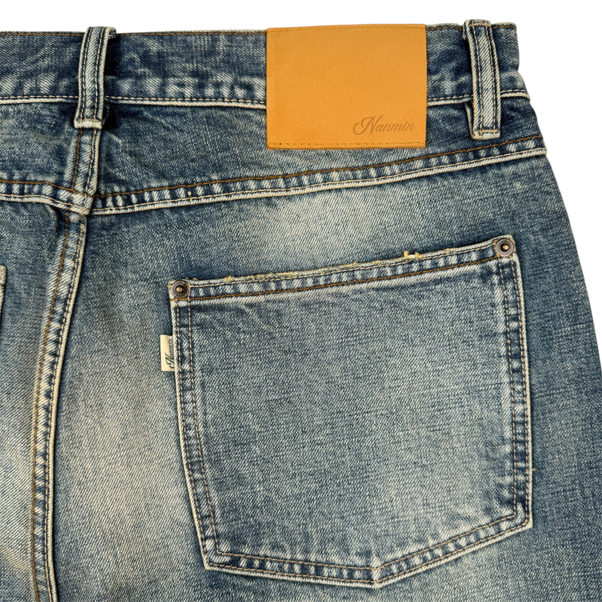Uniform Washed Selvedge Jeans - Sand Wash