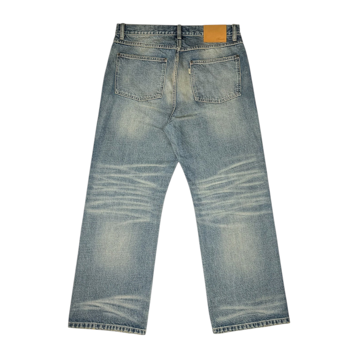 Uniform Washed Selvedge Jeans - Sand Wash