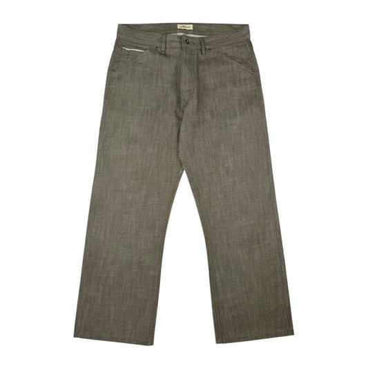 Penny Selvedge Denim - Olive Green