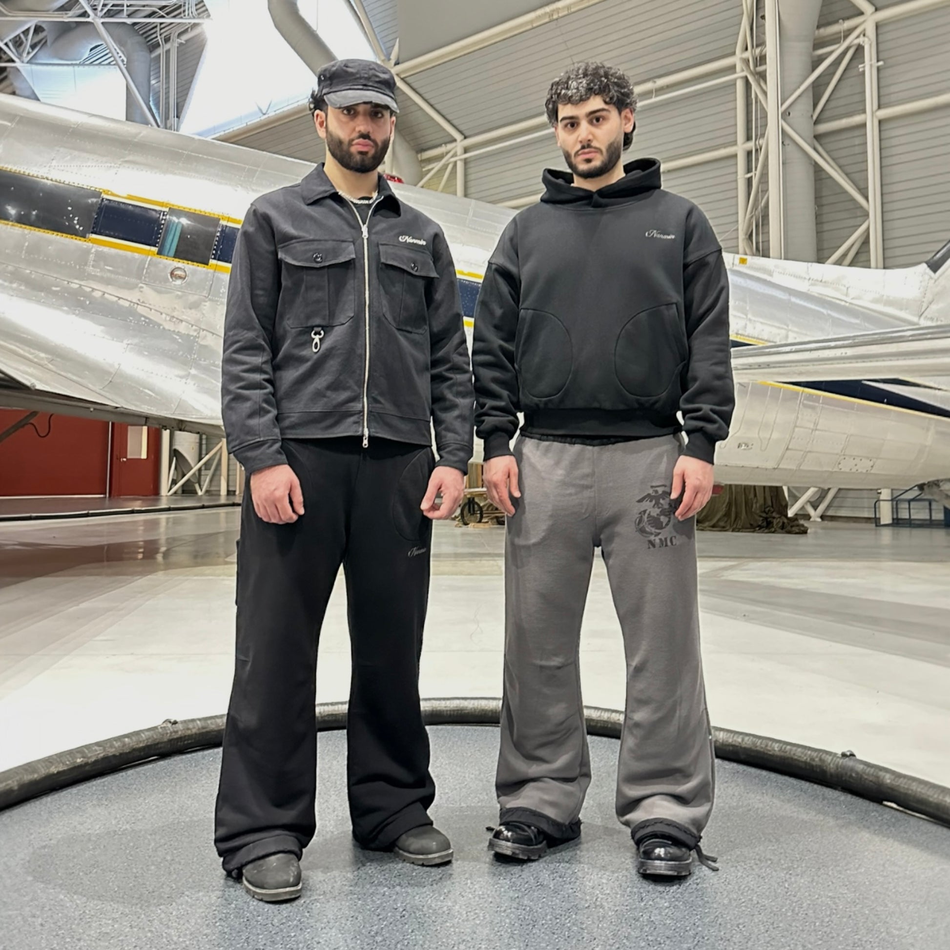 Reversible Boxing Glove Baggy Sweatpants - Black