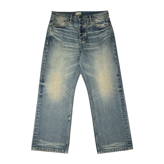 Uniform Washed Selvedge Jeans - Sand Wash