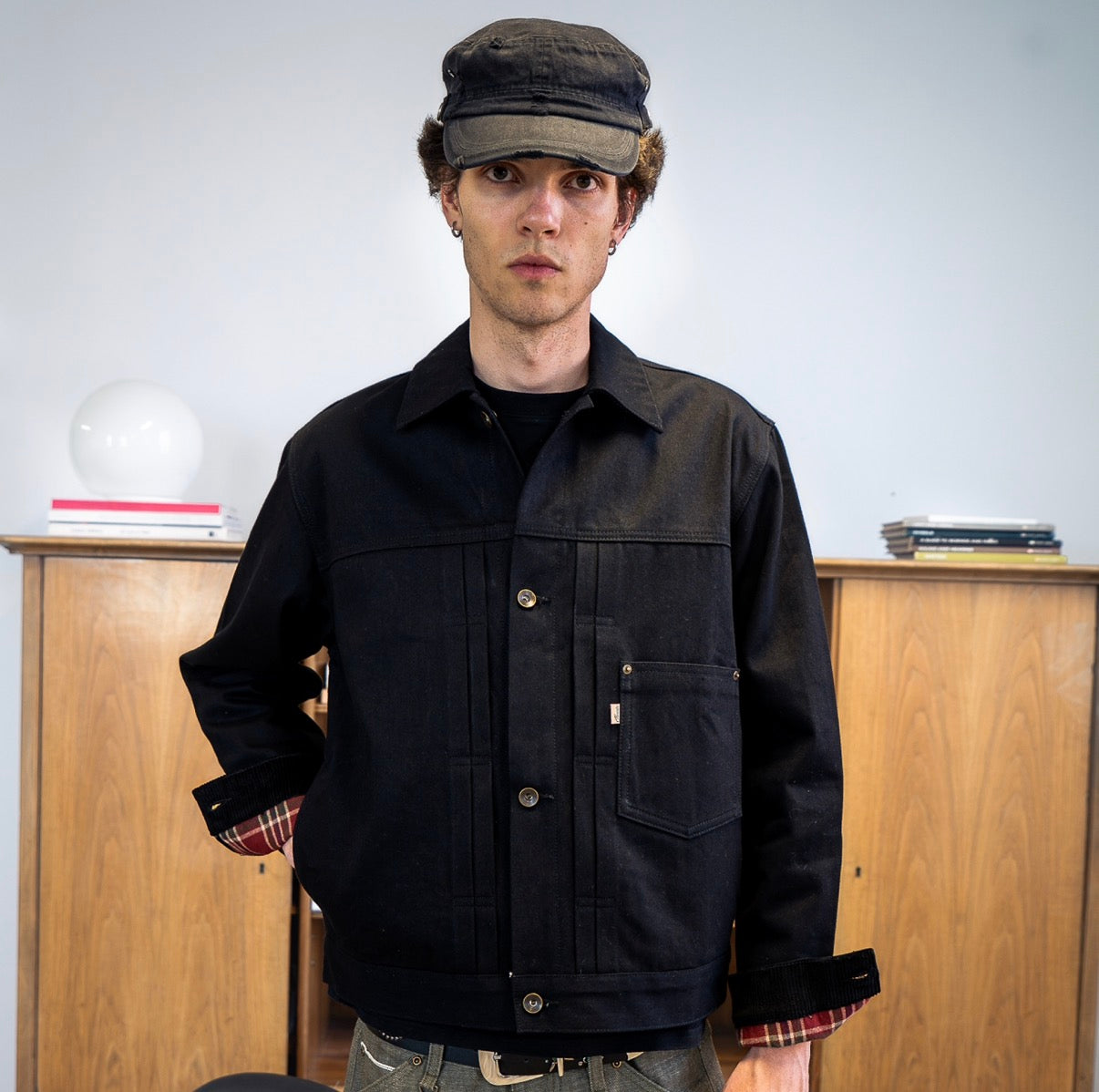 Type 1 Selvedge Denim Jacket - Black