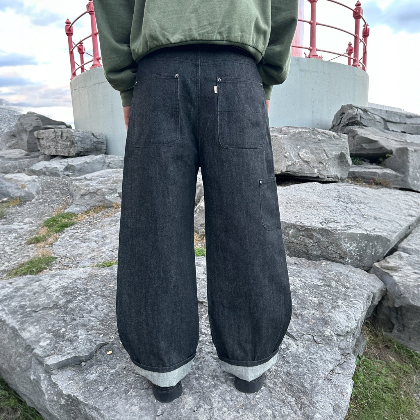 Baggy Selvedge Denim - Black