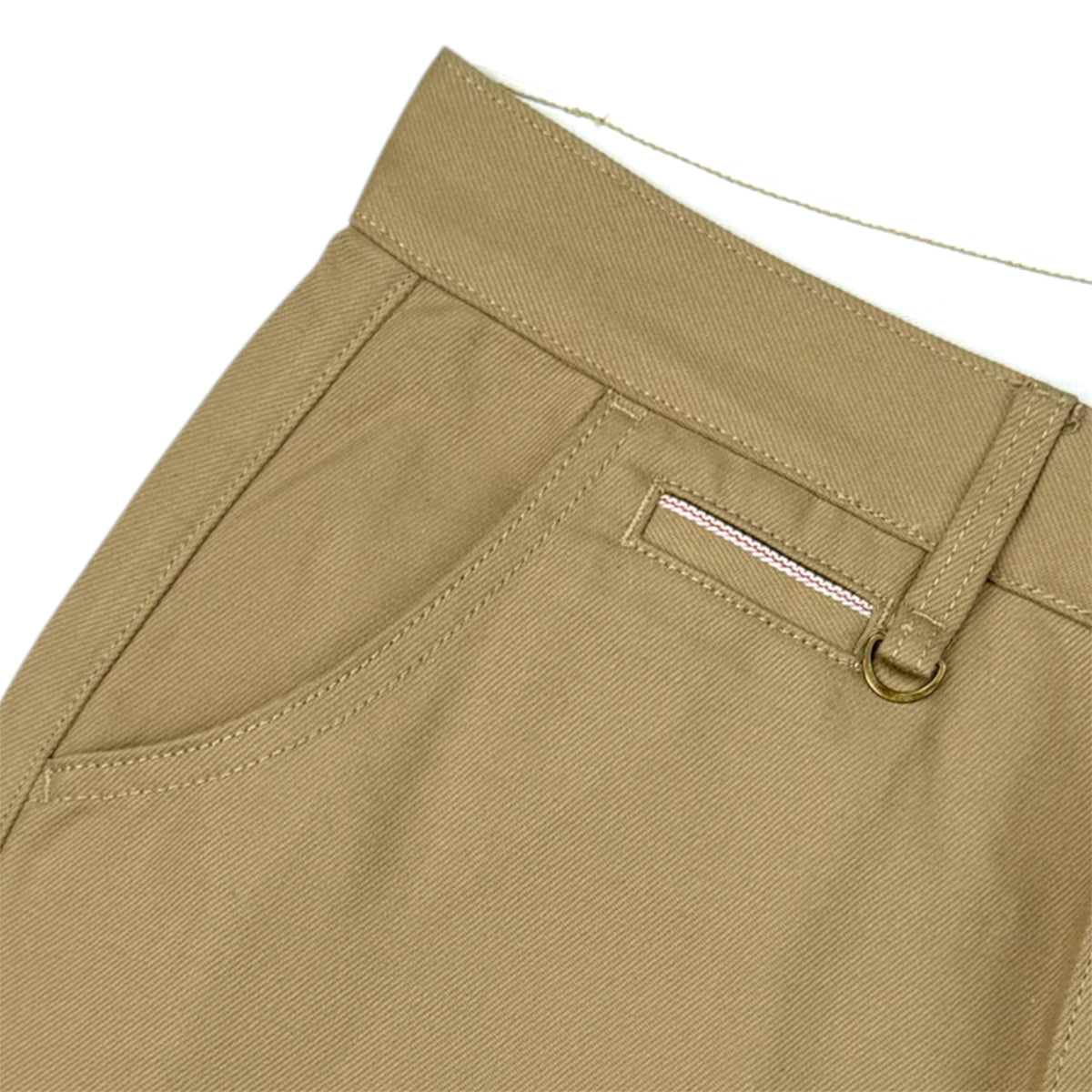 Oxford Selvedge Chino Pants - Khaki