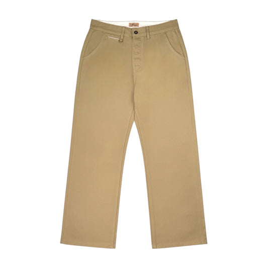 Oxford Selvedge Chino Pants - Khaki
