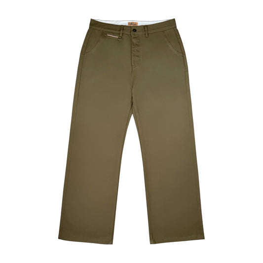 Oxford Selvedge Chino Pants - Olive