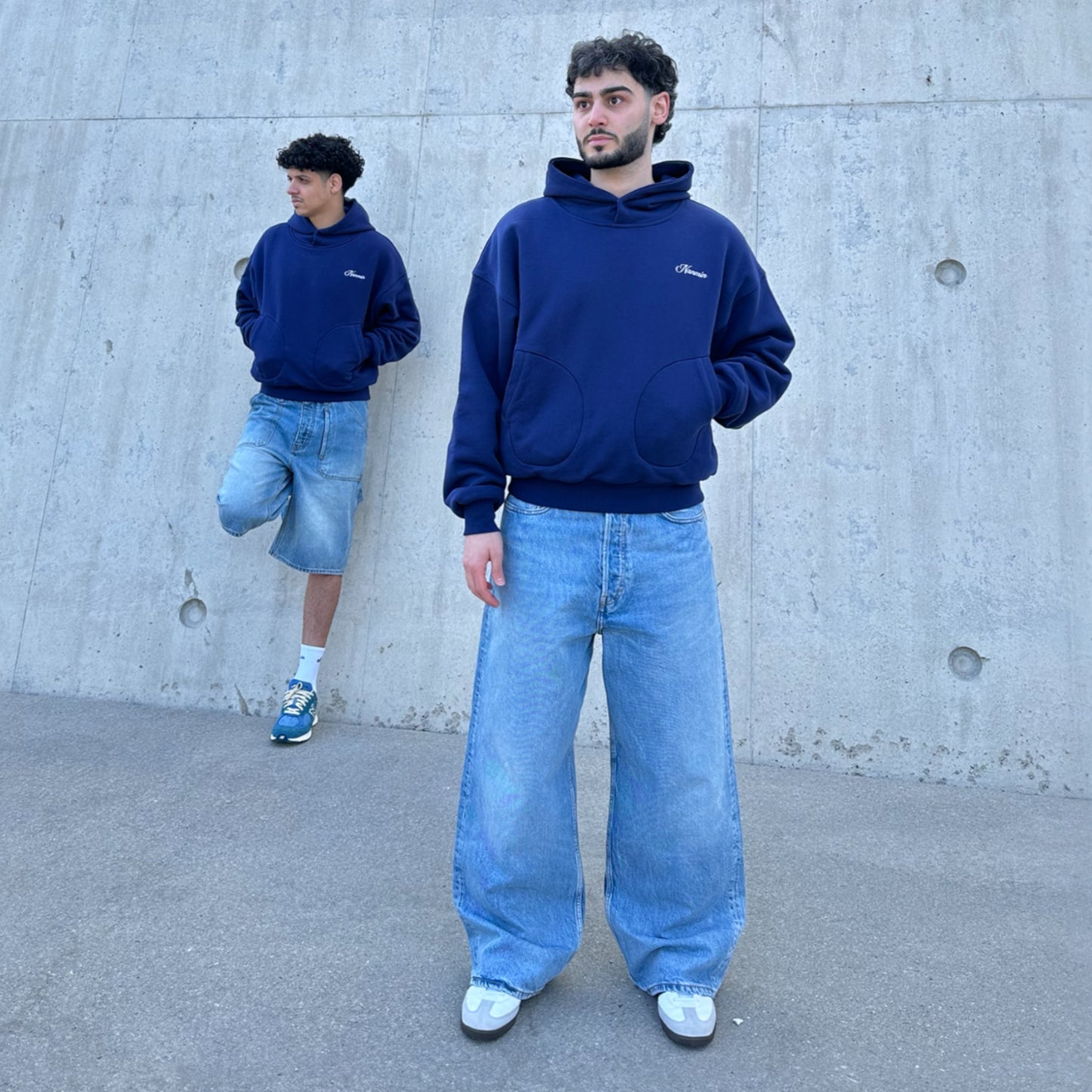 Blue Reversible Boxing Glove Hoodie