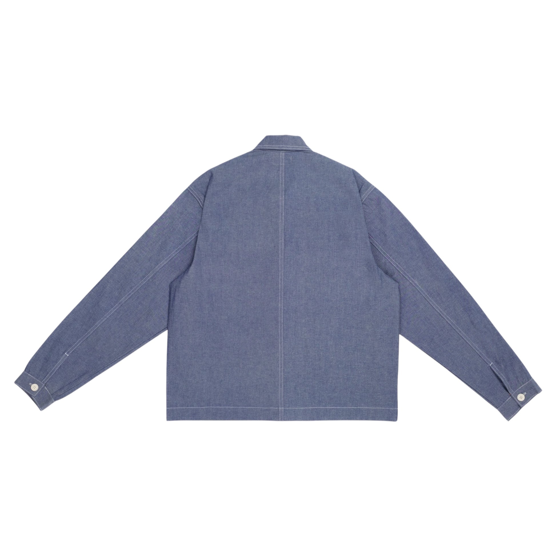 Chambray Selvedge Denim Chore Shirt - Blue