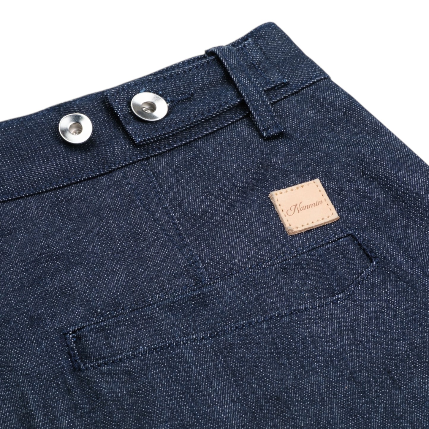 Jumbo Pleated Selvedge Denim Shorts - Indigo