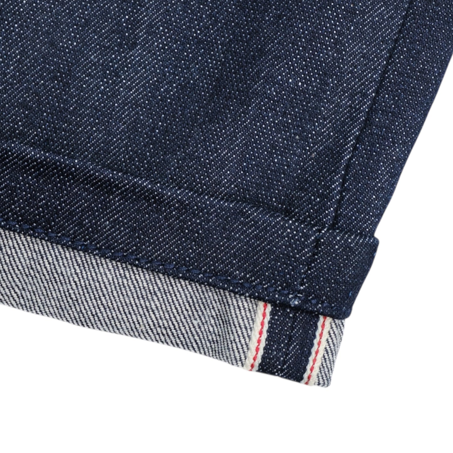 Jumbo Pleated Selvedge Denim Shorts - Indigo