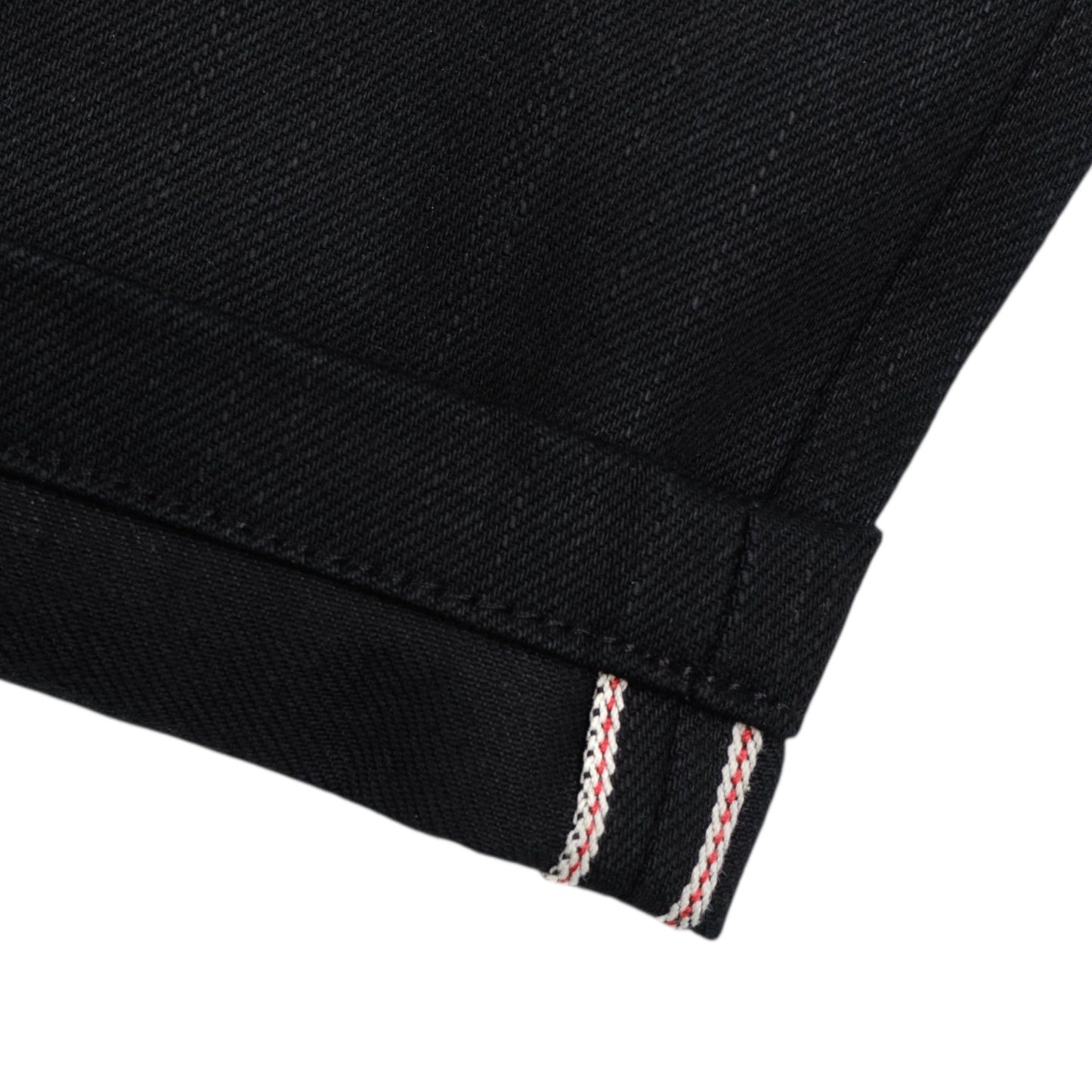 Jumbo Pleated Selvedge Denim Shorts - Jet Black