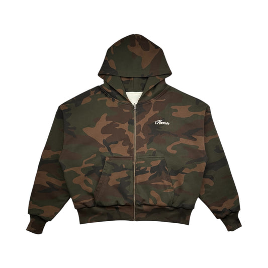 Reversible Zip Up Hoodie - Camo