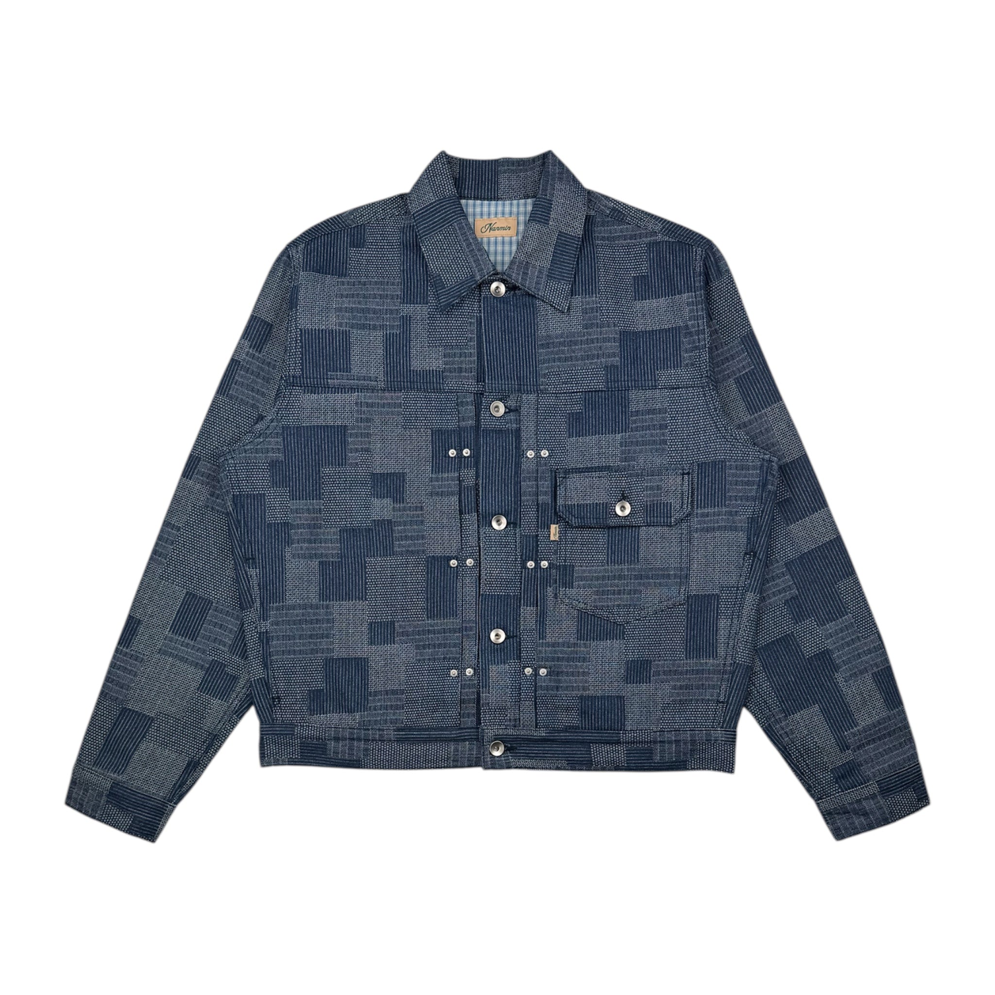 Sashiko Type 1 Denim Jacket - Blue – nanmin
