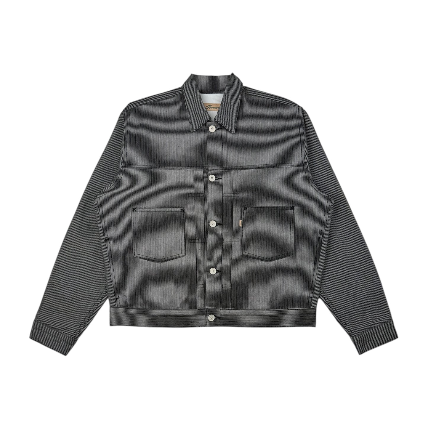 Hickory Stripe Type 2 Jacket - Black
